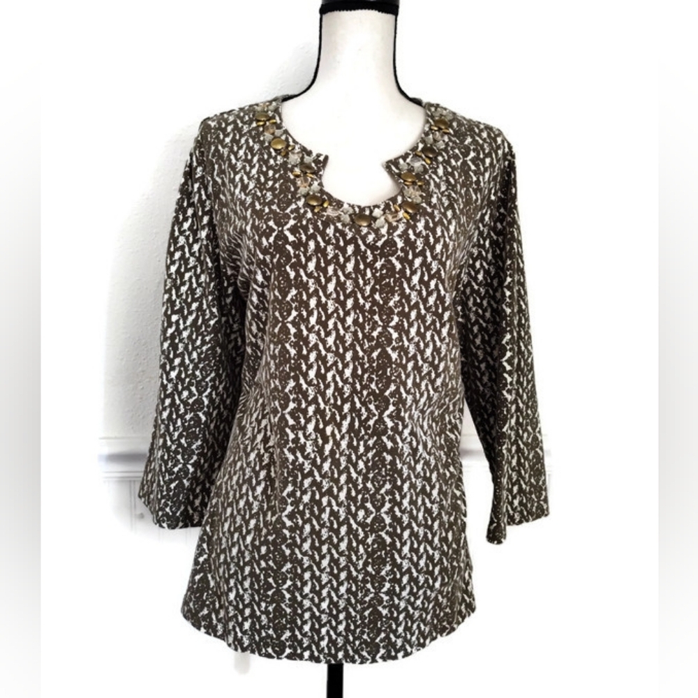 Ruby Rd. Women Embellished Tunic Plus Size 2X